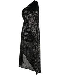 Pinko - One-shoulder- Sequin-embellished Dress - Lyst