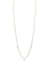 Pragnell - 18Kt Sundance Diamond And Pearl Necklace - Lyst