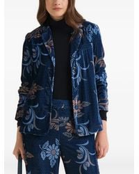 Maliparmi - Floral-Print Long-Sleeve Blazer - Lyst