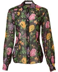 Carolina Herrera - Camisa con estampado floral - Lyst