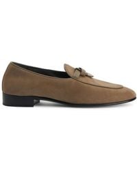 Giuseppe Zanotti - Ewerton Almond-Toe Suede Loafers - Lyst