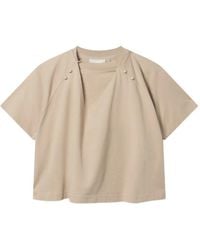 Axel Arigato - Hosta Draped Button-Detail Top - Lyst
