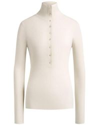 12 STOREEZ - Souffle Trui Met Knoopsluiting - Lyst