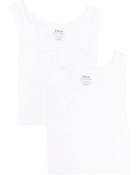 Polo Ralph Lauren - Cotton Tank Top (Pack Of Two) - Lyst