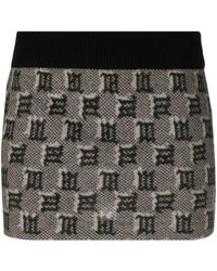 MISBHV - Monogram Intarsia-knit Miniskirt - Lyst