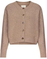 Loulou de Saison - Remus Ribbed-Knit Cropped Cardigan - Lyst