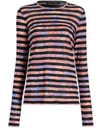 Proenza Schouler - Mia Printed Striped Top - Lyst