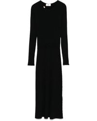 Elisabetta Franchi - Ribbed-Knit Midi Dress - Lyst