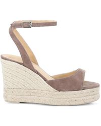 Castañer - Espadrilles Compensées Brook En Daim - Lyst