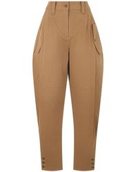 Alberta Ferretti - Pleat-Detail Trousers - Lyst