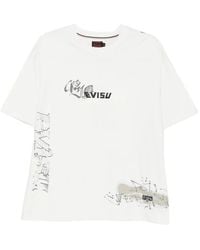 Evisu - Graphic-Print Logo-Patch T-Shirt - Lyst