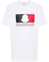 Moncler - T-shirt à logo imprimé - Lyst