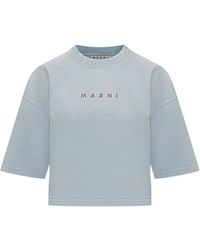 Marni - Cropped T-Shirt - Lyst