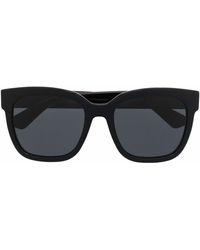 Gucci - Eckige Oversized-Sonnenbrille mit GG - Lyst