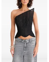 MOOS STUDIO - Triangle Lace Top - Lyst