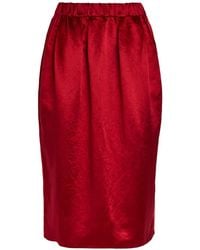 Maria McManus - Pleated Elasticated-Waist Midi Skirt - Lyst