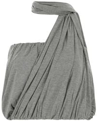 GIMAGUAS - One-Shoulder Scarf Top - Lyst