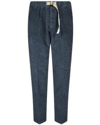 White Sand - Belted Corduroy Trousers - Lyst