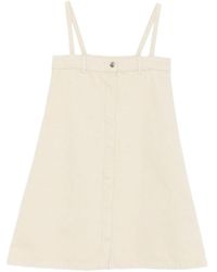 Nanushka - Button-Front Sleeveless Mini Dress - Lyst