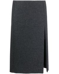 we11done - Wool-blend Pencil Skirt - Lyst