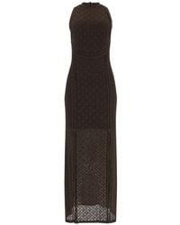 Guess - Openwork Long Dress - Lyst