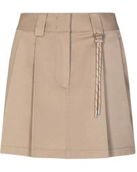 Gaelle Paris - Pleated Rope-Detail Mini Skirt - Lyst