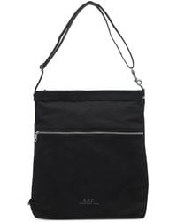 A.P.C. - Archive Logo-Print Zip-Pocket Messenger Bag - Lyst