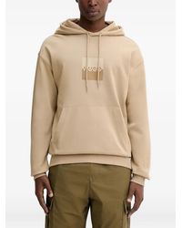 HUGO - Logo-Print Hoodie - Lyst