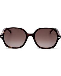 Carolina Herrera - Lunettes De Vue Géométriques À Effet Écaille De Tortue - Lyst