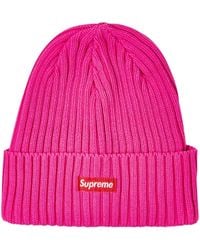 Bonnet en maille x Lacoste Supreme en coloris Blanc Lyst