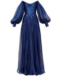 IRIS SERBAN - Petal バルーンスリーブ オフショルダードレス - Lyst