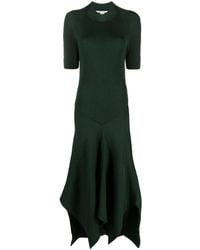 Stella McCartney - Asymmetric Ribbed-Knit Dress - Lyst
