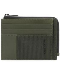 Piquadro - Logo-Embossed Zip-Around Cardholder - Lyst
