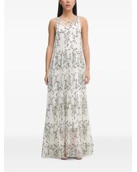 Munthe - Floral-Embroidered Maxi Dress - Lyst