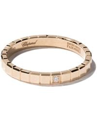 Chopard - 18kt Yellow Gold Ice Cube Pure Diamond Ring - Lyst