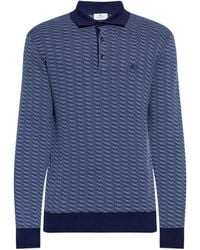 Etro - Patterned Buttoned Polo Shirt - Lyst