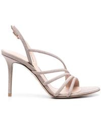 Le Silla - Scarlet Sandalen Verfraaid Met Kristal - Lyst