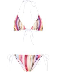 Missoni - Striped Bikini Set - Lyst