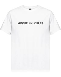 Moose Knuckles - Camiseta Con Logo Estampado - Lyst
