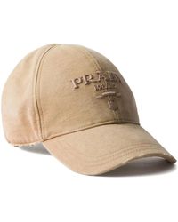 Prada - Canvas Baseball Cap - Lyst