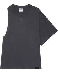 Courreges - One-Sleeve Scuba-Jersey T-Shirt - Lyst