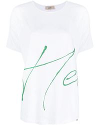 Herno - Crew-neck Logo-print T-shirt - Lyst