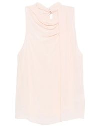 Patrizia Pepe - Asymmetric Ruched Top - Lyst