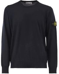 Stone Island - 5100071 Light Pure Rws Wool Sweater - Lyst