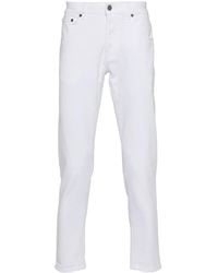 Dondup - Logo-Print Tapered Jeans - Lyst