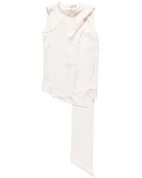 Acne Studios - Blouse En Soie À Design Sans Manches - Lyst