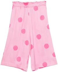 AVN - Polka-Dot Wide-Leg Trousers - Lyst