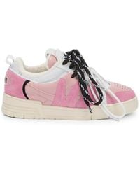 Moschino - Logo-Patch Panelled Sneakers - Lyst