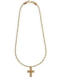 Emanuele Bicocchi - Beaded Notre-Dame Cross Necklace - Lyst