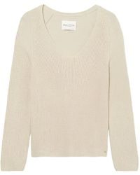 Marc O' Polo - V-Neck Ribbed Sweater - Lyst